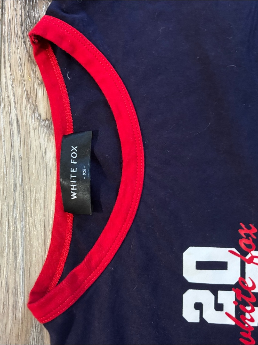 White Fox Navy & Red Graphic Tee - Picture 2 of 3